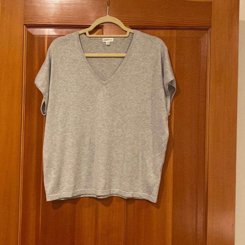 MinnieRose Short Dolman Sleeve Sweater Tee Size XS/S